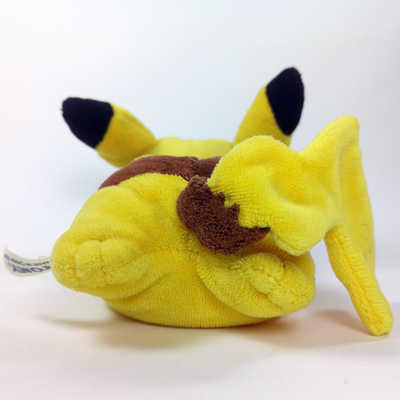 Tomy Pikachu Lying Plush Back