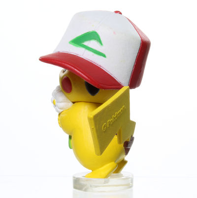 Pokémon Center Pikachu wearing Ash's hat Figure Gen 1 Side